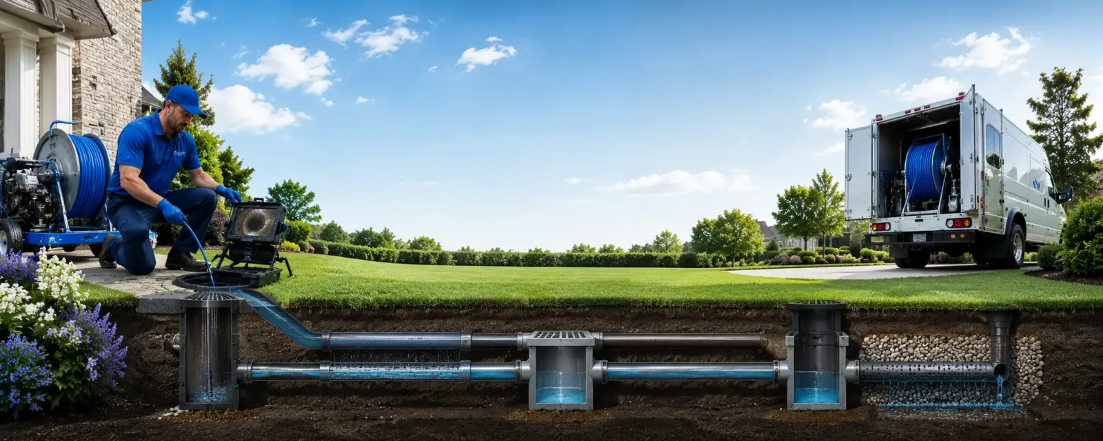 Outdoor drain cleaning information for Skowhegan, ME